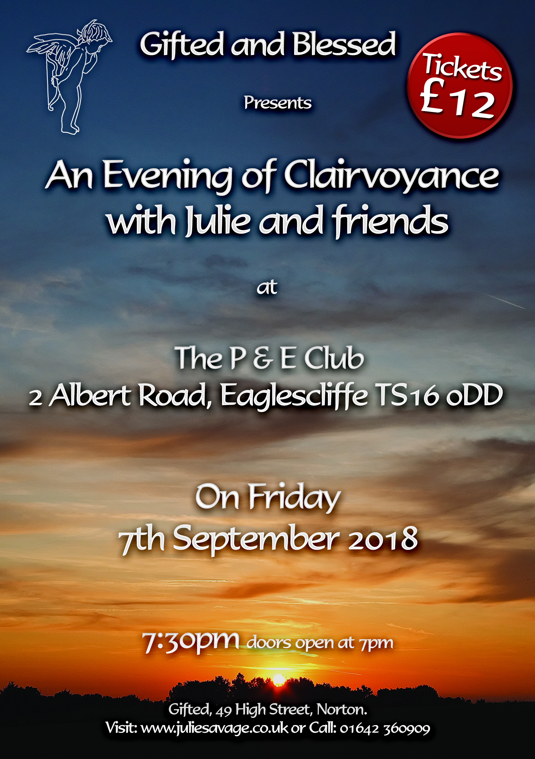 P & E Club Evening of Clairvoyance Poster